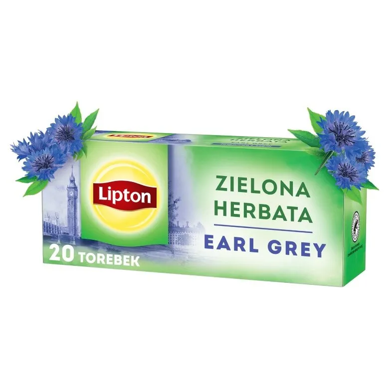 Herbata LIPTON Earl Grey 20x1,6g - Zielona