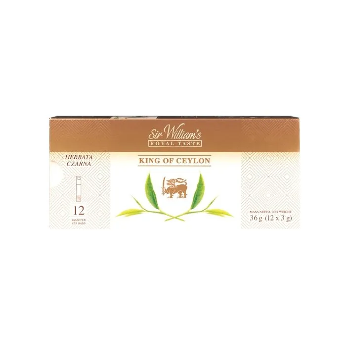 Herbata SIR Williams Royal Taste King Of Ceylon 12x3g - Czarna