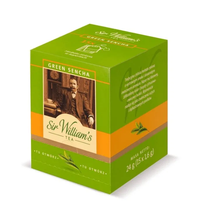 Herbata SIR Williams Tea Green Sencha 15x1,6g - Zielona