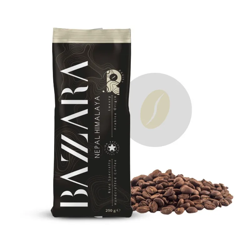 Kawa Ziarnista BAZZARA Rarity Luxury Origin Nepal Himalaya 250g