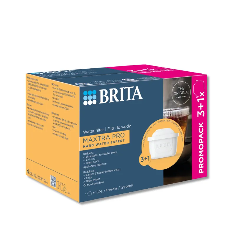 Filtr Wody BRITA MAXTRA PRO Hard Water Expert 3+1 szt