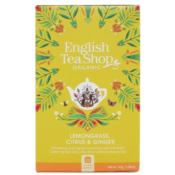 Ziołowa Herbata ENGLISH TEA SHOP Lemongrass Citrus Ginger 20x1,5g