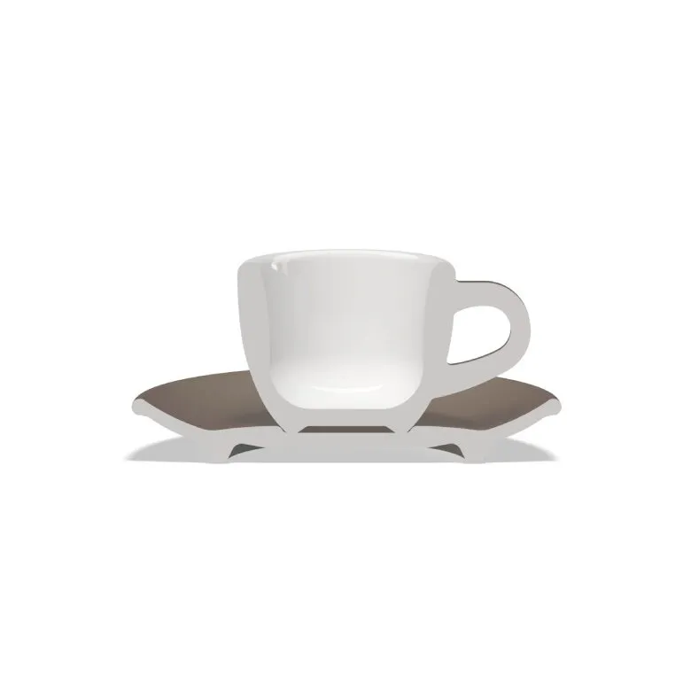 Filiżanka Do Espresso CLUB HOUSE Tulipano 70ml Mokka - Brązowa