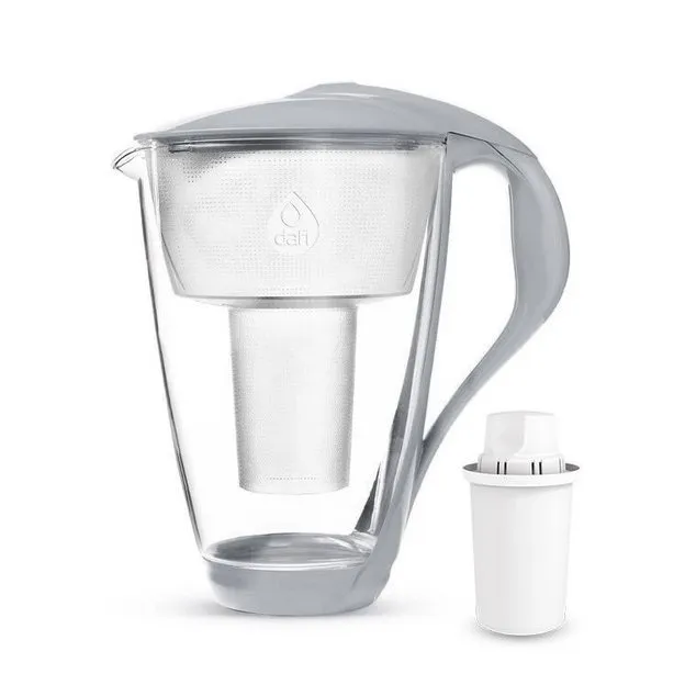 Szklany Dzbanek Filtrujący DAFI Crystal LED 2.0 l + 1 Filtr - Szary