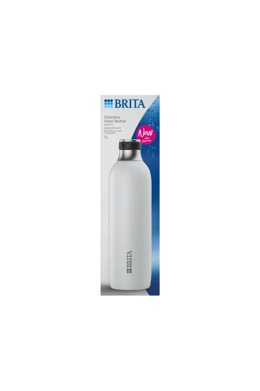 Butelka Ze Stali Nierdzewnej BRITA SodaTRIO 1l - Biała
