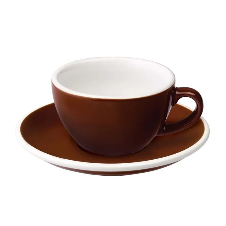 Filiżanka LOVERAMICS Egg Do Flat White 150 ml - Brown