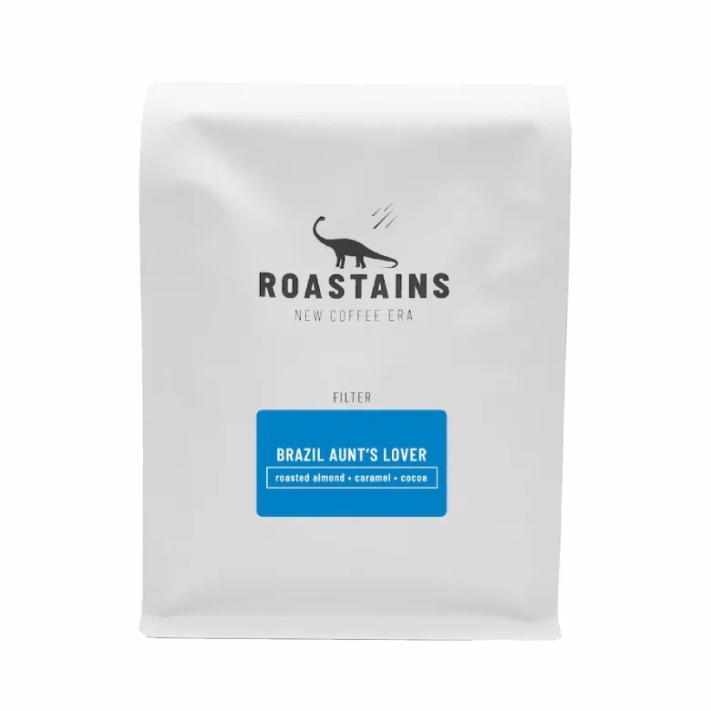 Kawa Ziarnista ROASTAINS Brazylia Aunt's Lover FILTR 250g