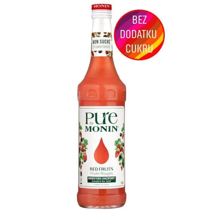Syrop Bez Dodatku Cukru PURE By MONIN - Owoce Leśne 0,7 l