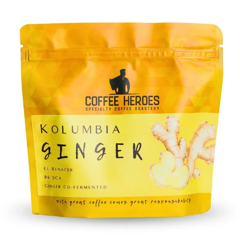 Kawa Ziarnista COFFEE HEROES Kolumbia El Renacer Ginger 200g