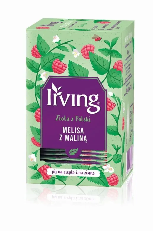 Herbata Ziołowa IRVING Melisa Z Maliną 20x1,5g