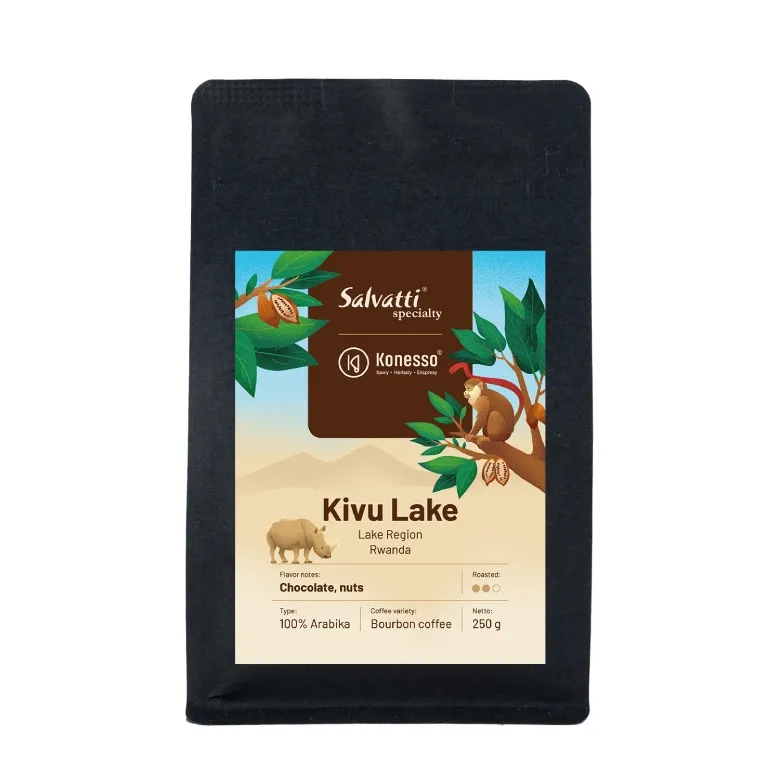 Kawa Ziarnista SALVATTI Rwanda Kivu Lake 250g