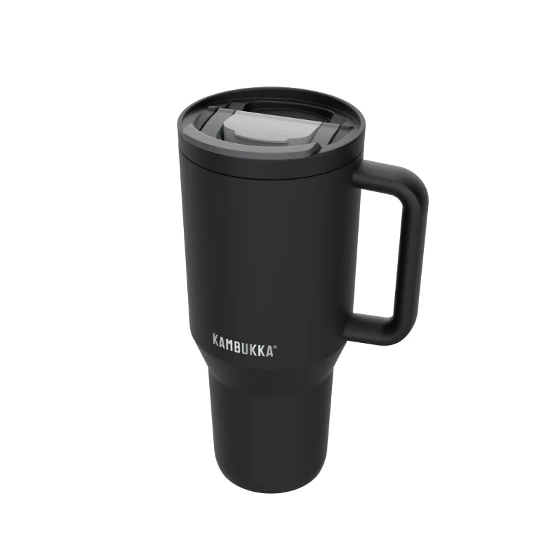 Kubek Termiczny Ze Słomką KAMBUKKA RIO 950 ml Czarny - Night Rider