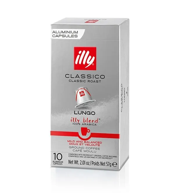 Kapsułki Do Nespresso ILLY Classico Lungo 10 Sztuk