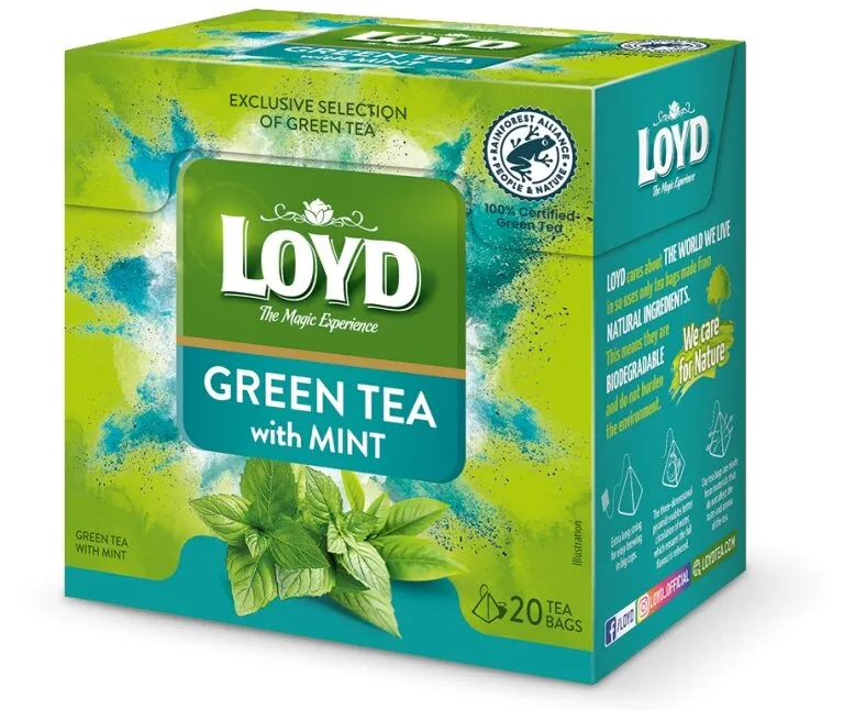 Herbata LOYD Green Mint 20x1,5g - Zielona