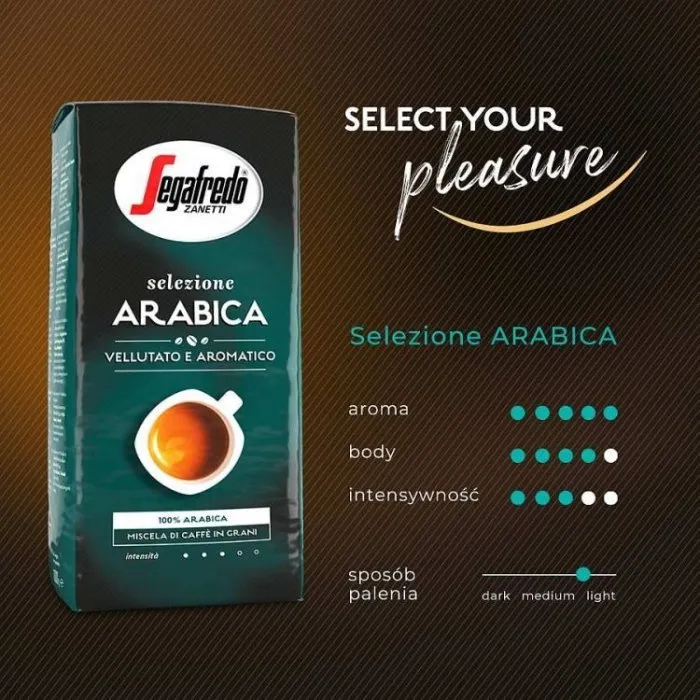 Kawa Ziarnista SEGAFREDO Selezione 100% Arabica 250g
