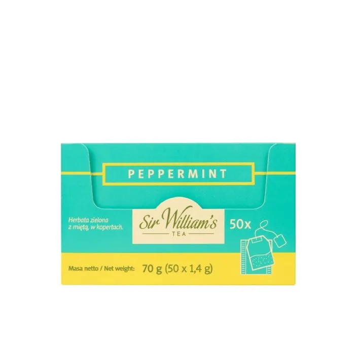 Herbata SIR Williams Tea Peppermint 50x1,6g - Zielona