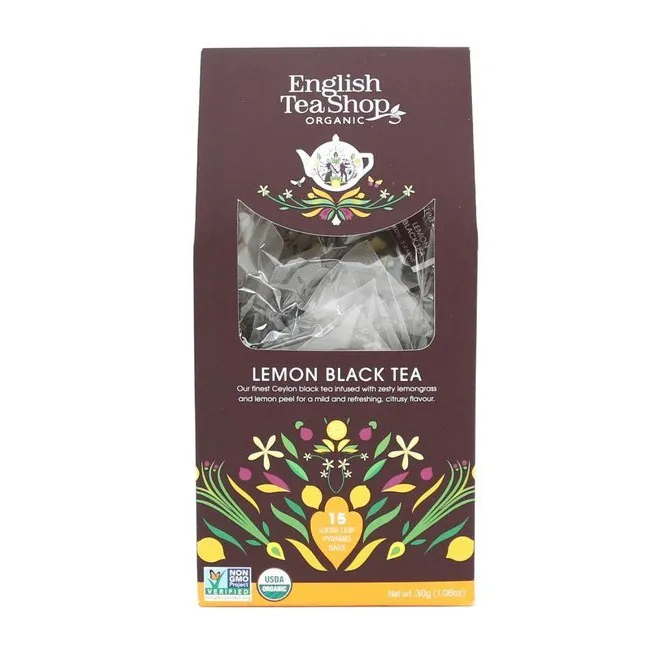 Herbata ENGLISH TEA SHOP Lemon Black TEA 15x2g - Czarna