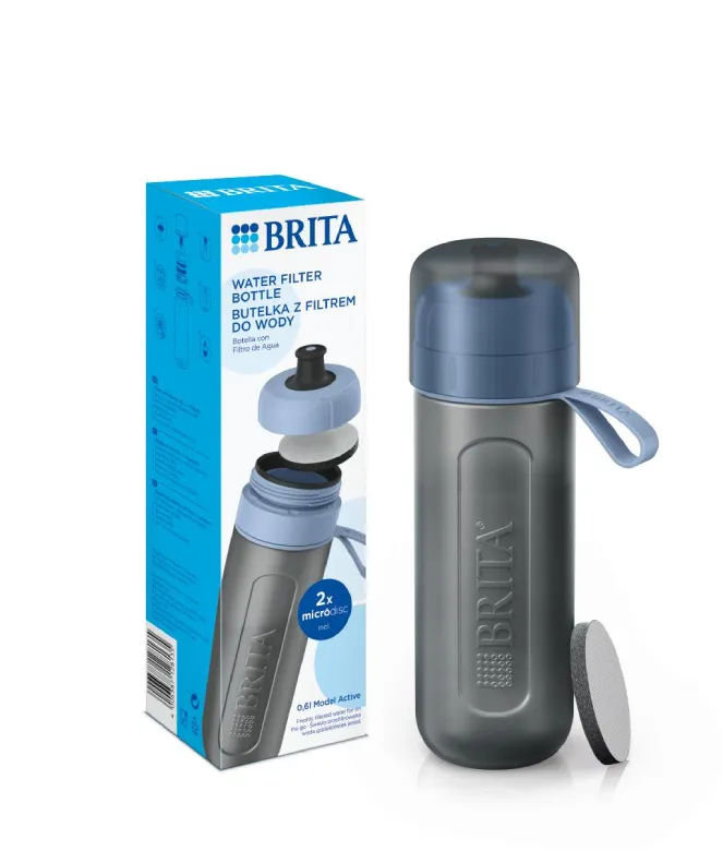 Butelka Filtrująca BRITA Active 0,6l - Pastelowy Błękit