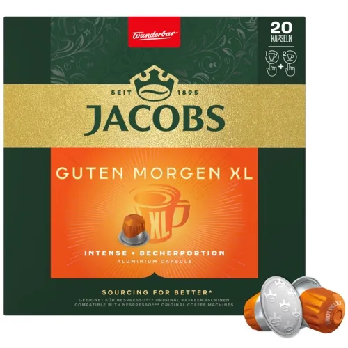 Kapsułki Do Nespresso JACOBS Guten Morgen XL 20 szt