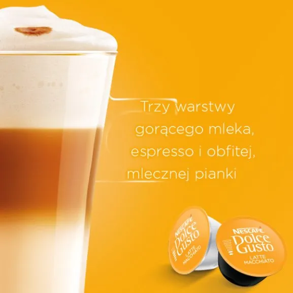 Kapsułki Nescafé Dolce Gusto Latte Macchiato 16 Sztuk