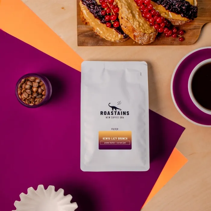 Kawa Ziarnista ROASTAINS Kenia Lazy Brunch FILTR 250g