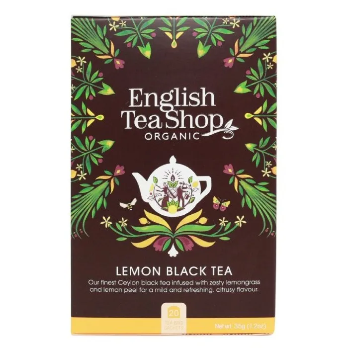 Herbata ENGLISH TEA SHOP Lemon Black TEA 20x1,75g - Czarna