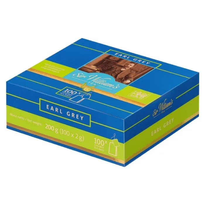 Herbata SIR Williams Tea Earl Grey 100x2g - Czarna