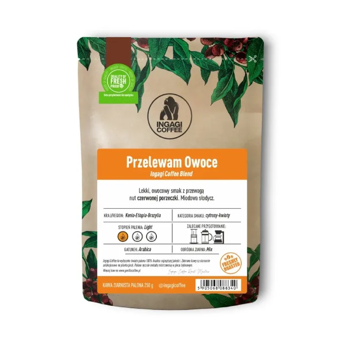 Kawa Ziarnista INGAGI COFFEE Przelewam Owoce 250g