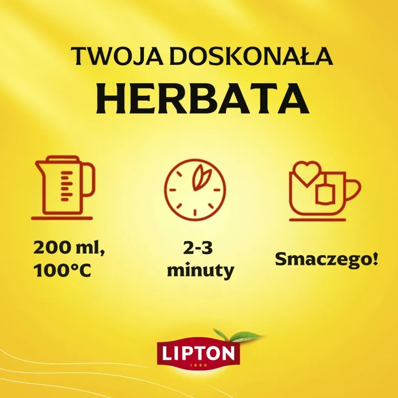 Herbata Aromatyzowana LIPTON Earl Grey Lemon 92x2g - Czarna