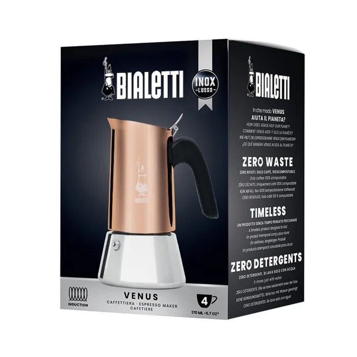 Kawiarka BIALETTI New Venus 4 Filiżanki - Miedziana