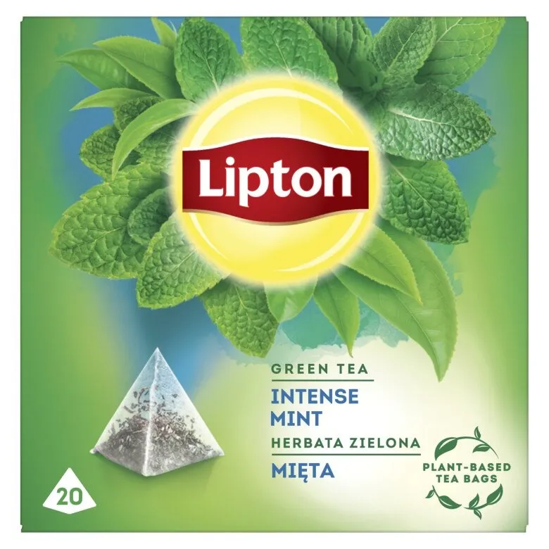 Herbata Aromatyzowana LIPTON Mięta 20x1,6g - Zielona