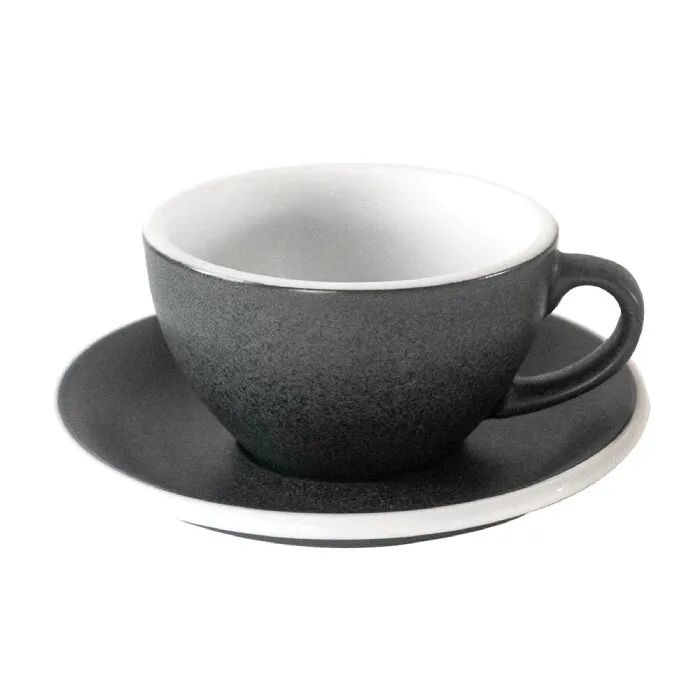 Filiżanka LOVERAMICS Egg Anthracite Do Cappuccino 200 ml - Szary