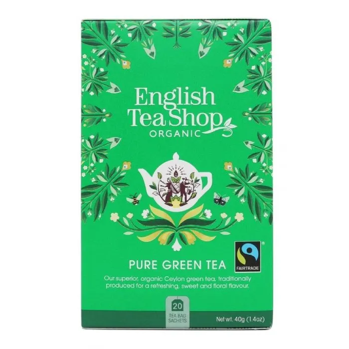 Herbata ENGLISH TEA SHOP Pure Green TEA 20x2g - Zielona