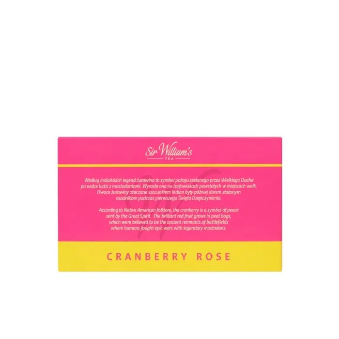 Owocowa Herbata SIR Williams Tea Cranberry Rose 50x2,4g