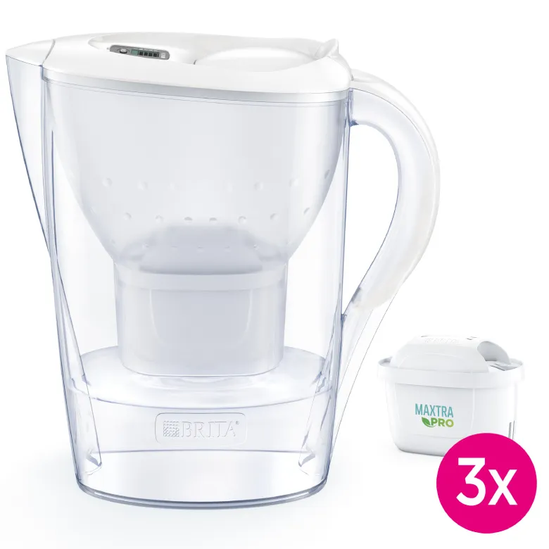 Dzbanek Filtrujący BRITA Marella 2,4l + 3X Wkład MAXTRA PRO Pure Performance - Biały