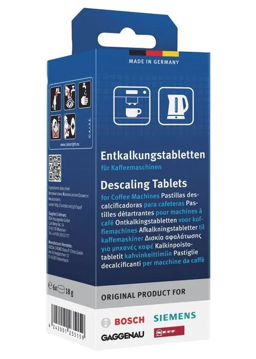 Tabletki Odkamieniające BOSCH / Siemens 311864 / 312574- 6szt