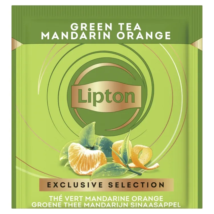Herbata LIPTON Exclusive Selection Green Tea Mandarin Orange 25x1,8g - Zielona