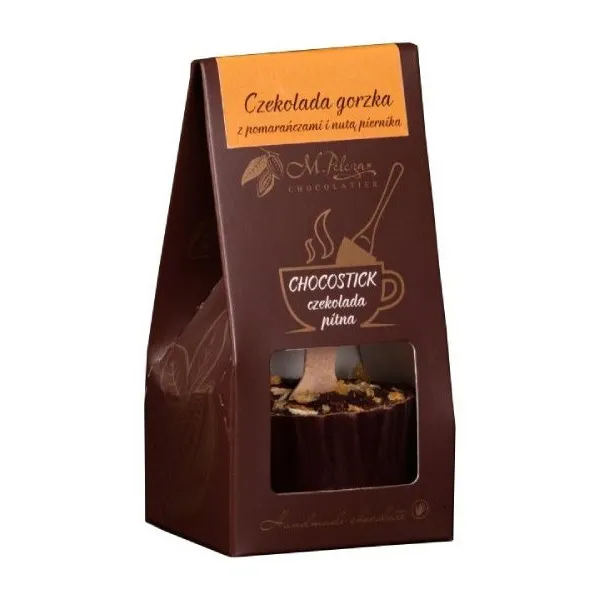 Chocostick M.PELCZAR CHOCOLATIER - Czekolada Gorzka Z Nutą Pomarańczy I Piernika 60g