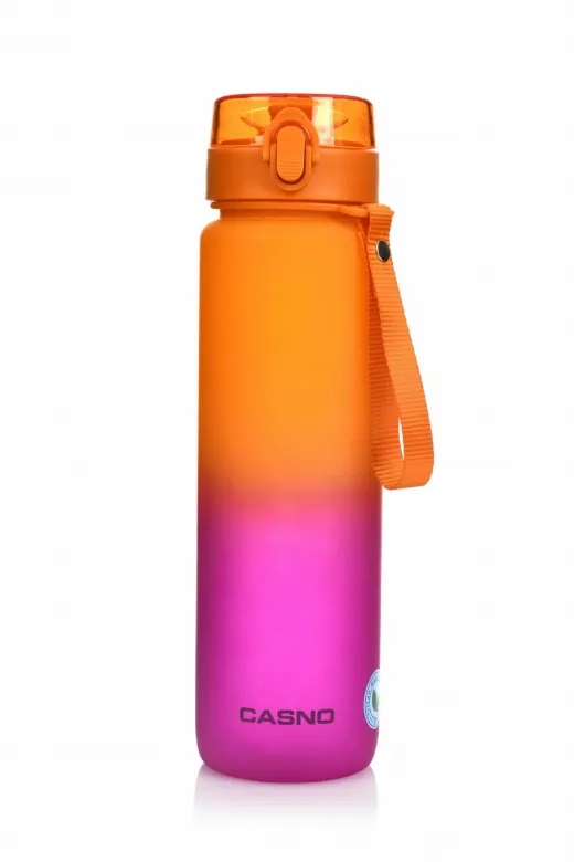 Butelka Na Wodę MAJESTIC SPORT Missouri Ombre 1050 ml - Pomarańczowo- Różowa