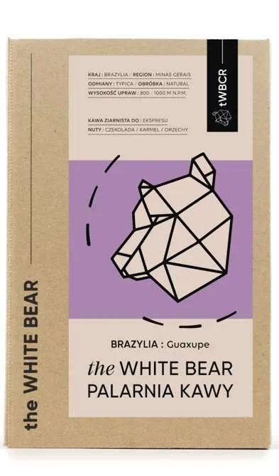 Kawa Ziarnista THE WHITE BEAR Brazylia Guaxupe A 1kg