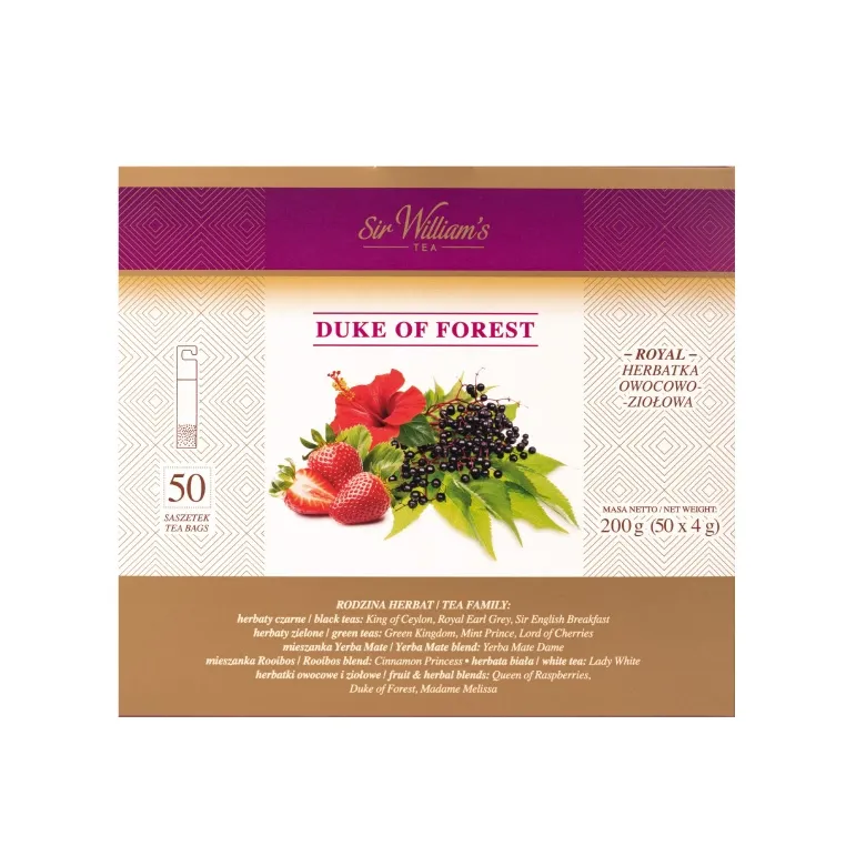 Owocowa Herbata SIR Williams Royal Taste Duke Of Forest 50 szt