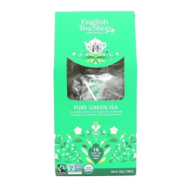 Herbata ENGLISH TEA SHOP Pure Green TEA 15x2g - Zielona