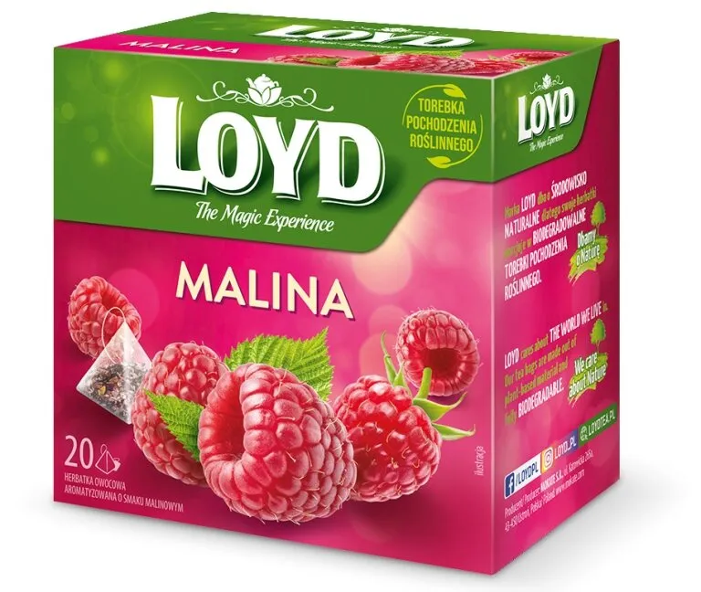 Herbata Owocowa LOYD Malina 20x2g