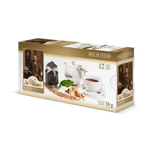 Herbata SIR Williams Royal Taste King Of Ceylon 12x3g - Czarna