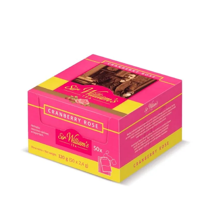 Owocowa Herbata SIR Williams Tea Cranberry Rose 50x2,4g