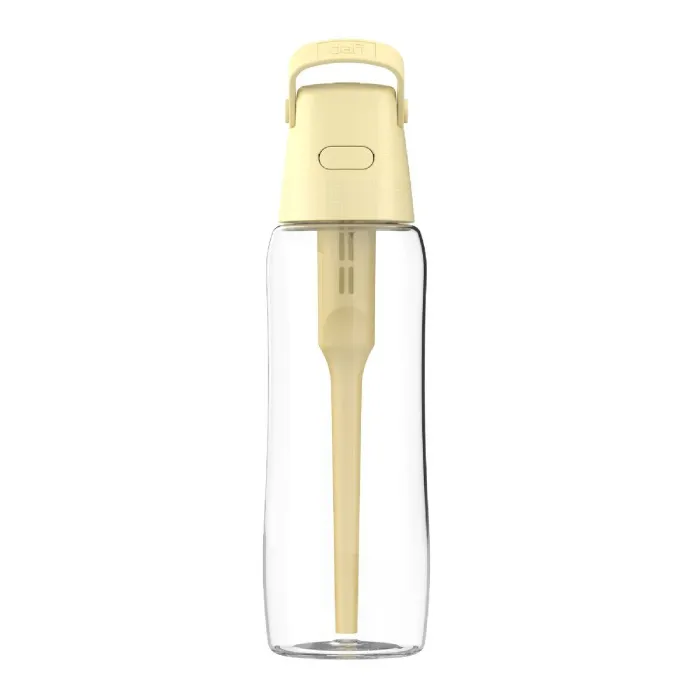 Szklana Butelka Filtrująca Wodę DAFI GLASS 0,6 l + Filtr - Yellow Butter