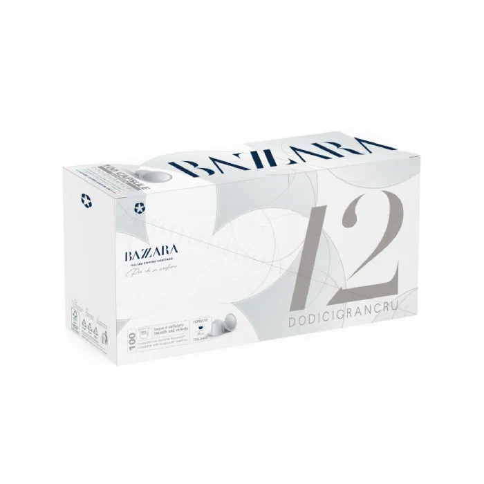 Kapsułki BAZZARA Dodicigrancru Do Nespresso 100 Sztuk