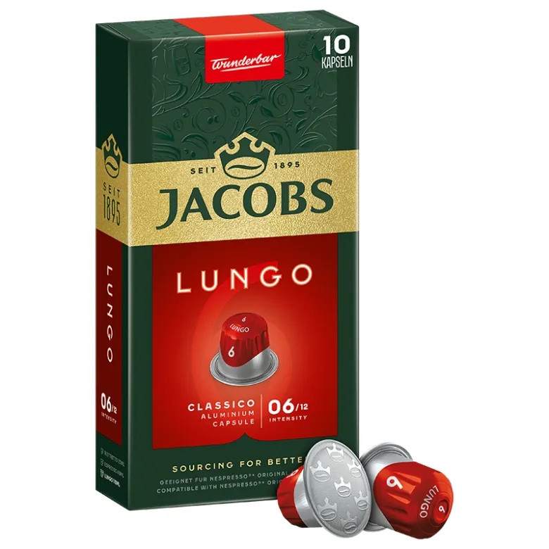 Kapsułki Do Nespresso JACOBS Lungo 6 Classico 10 szt