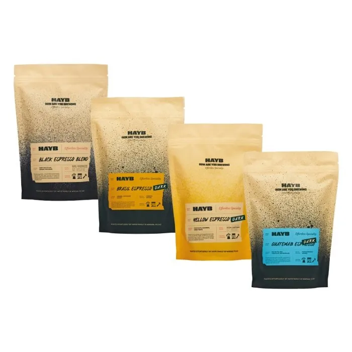 HAYB DARK Espresso Starter Pack 4x250g