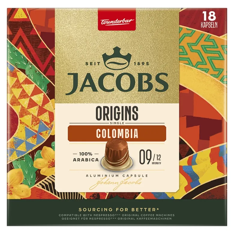 Kapsułki Do Nespresso JACOBS Origins Colombia 18 szt